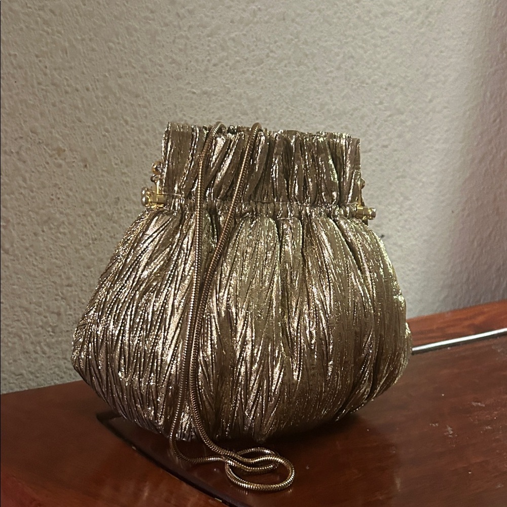 Elegant Gold Evening Bag